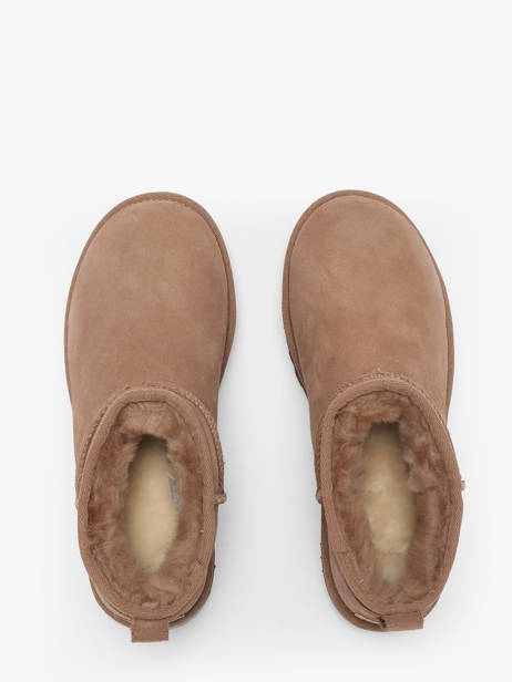 Boots Classic Ultra Mini Uit Leder Ugg Bruin women - 01116109 ander zicht 4